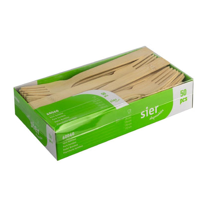 HZ710 Sier Disposables Vork bamboe 170 mm (50 stuks)