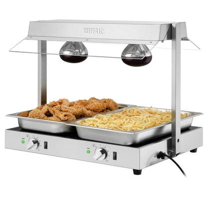 HT760 Buffalo Voedselverwarmer Met Portaal 2X GN 1/1