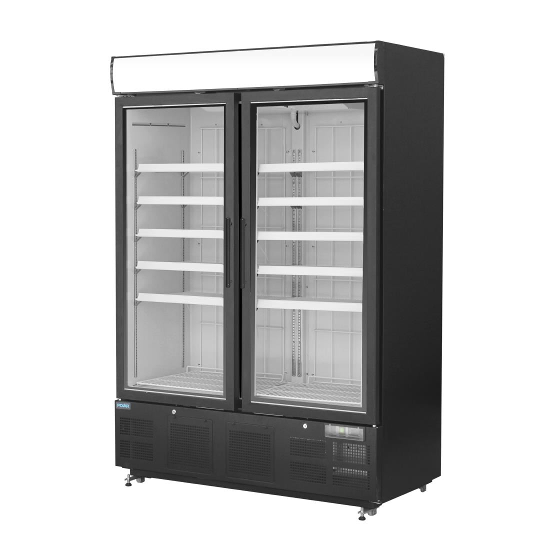 GH429 Polar G-Series Staand Display Vriezer 920Ltr Zwart