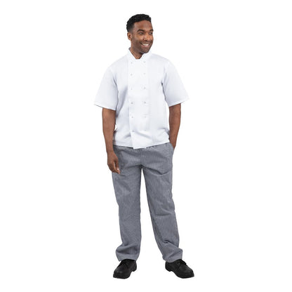 B311-XXL Whites Vegas koksbroek blauw-wit geruit XXL