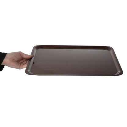 U417 Cambro Capri gelamineerd dienblad mahonie 46x36cm