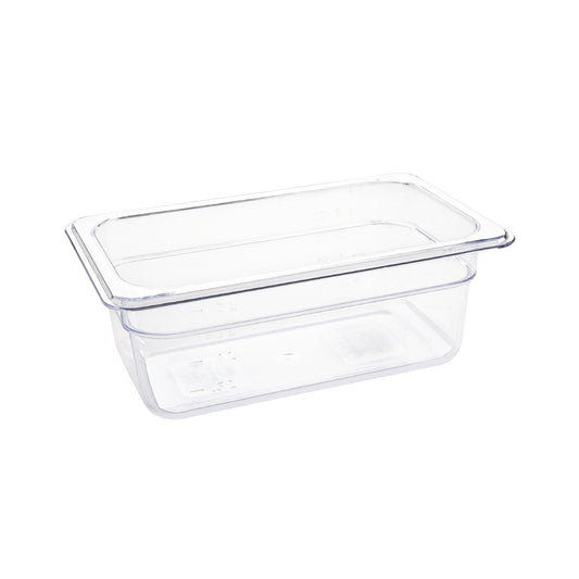 U237 Vogue polycarbonaat bak transparant GN 1/4 100mm