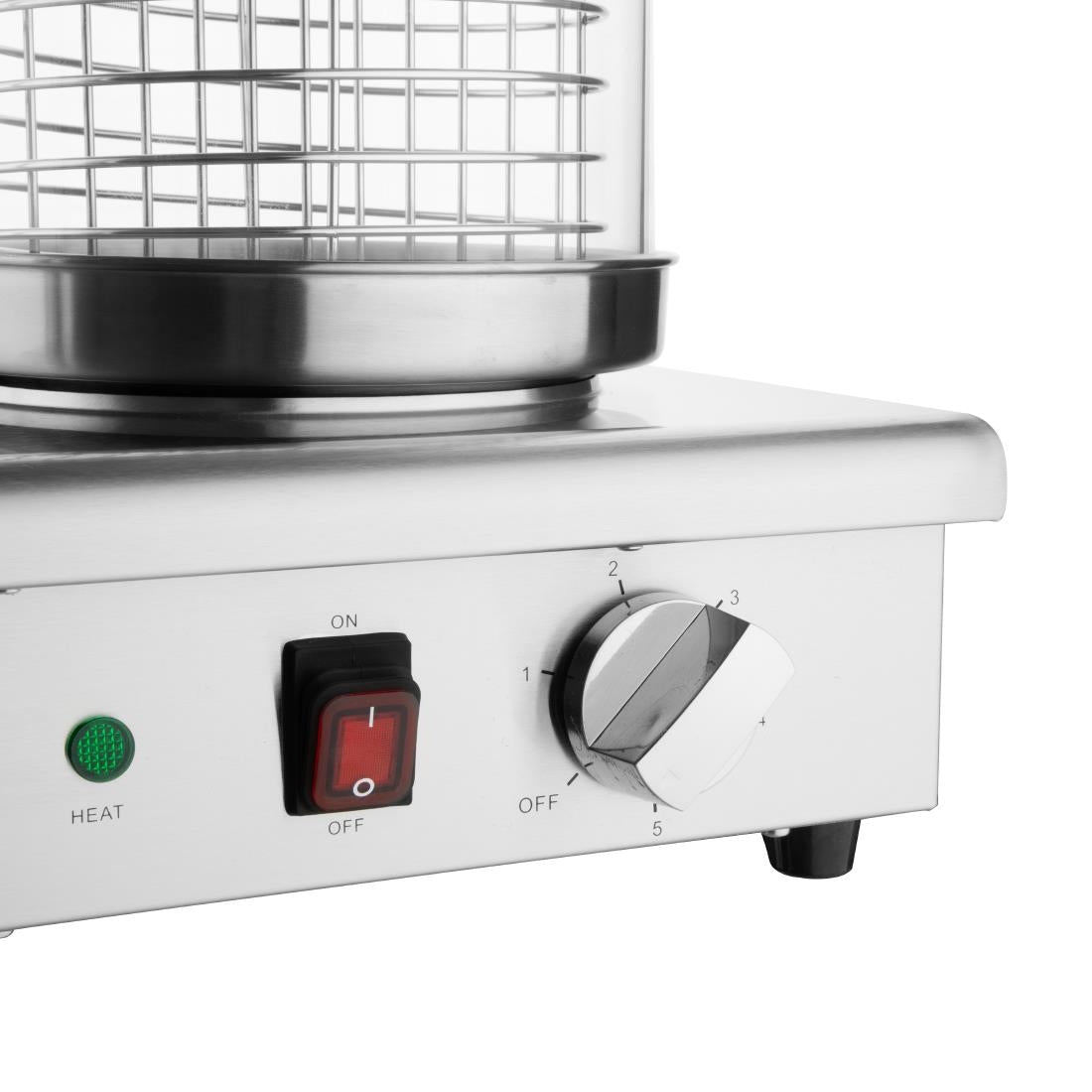 DA566 Buffalo hotdogwarmer met 4 warmhoudpennen