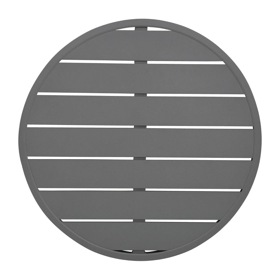 FX037 Bolero Aluminium Rond Tafelblad Donkergrijs 580mm