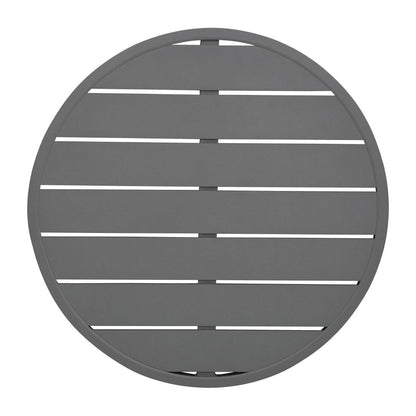 FX037 Bolero Aluminium Rond Tafelblad Donkergrijs 580mm