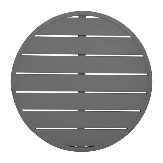 FX037 Bolero Aluminium Rond Tafelblad Donkergrijs 580mm