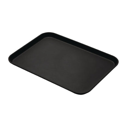 CL930 Cambro Camtread glasvezel anti-slip dienblad zwart 45x65cm (6 stuks)