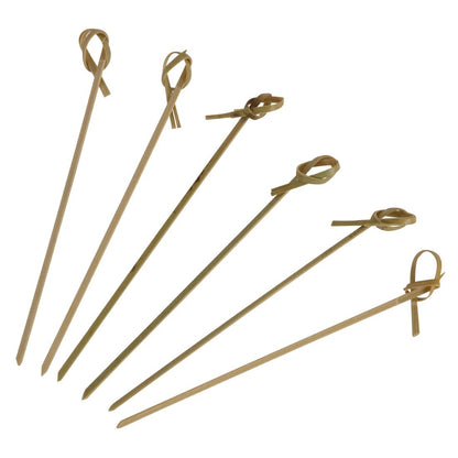 CK969 Biologisch afbreekbare bamboe knoopprikkers 12cm (100 stuks)