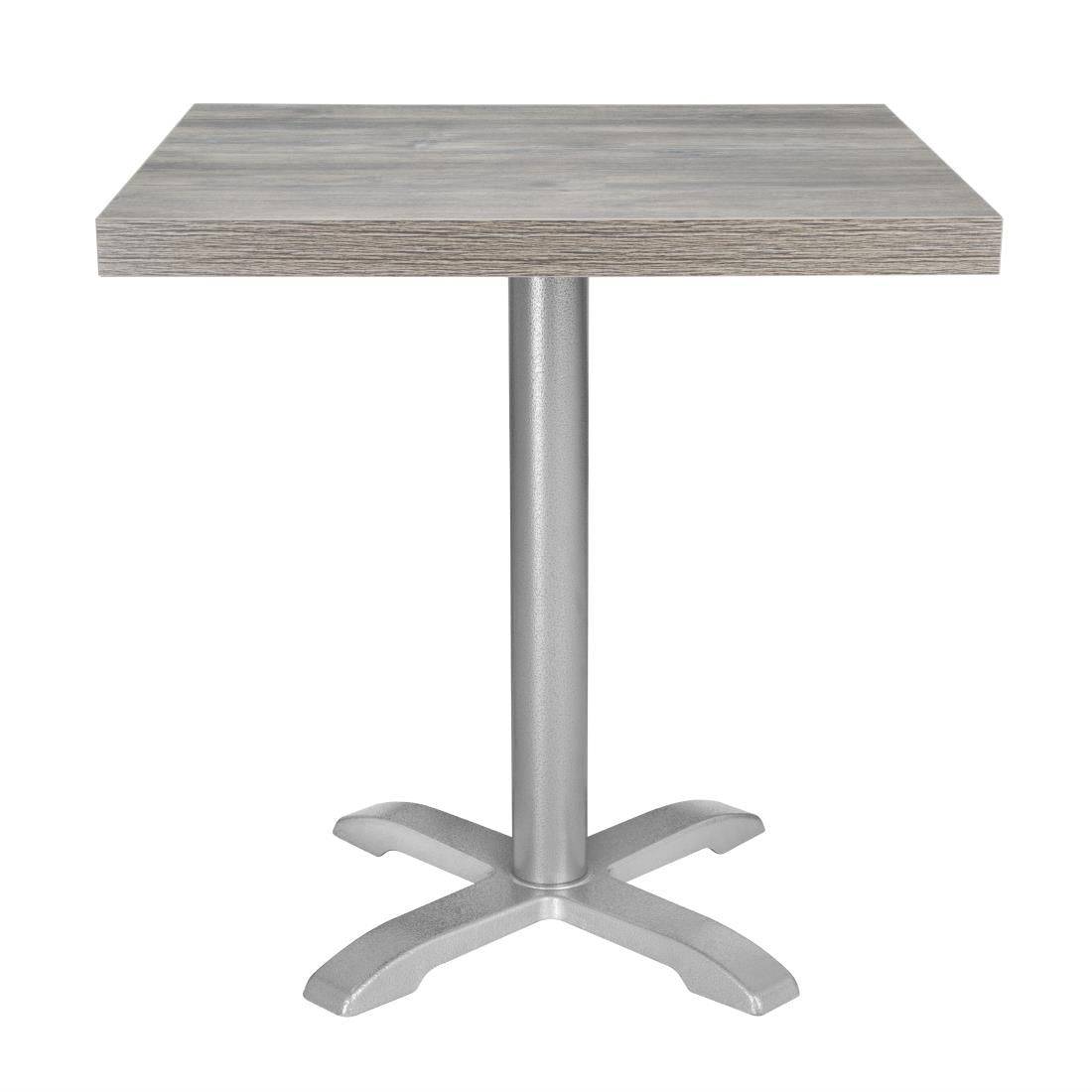 FT291 Bolero Voorgeboord Vierkant Melamine Tafelblad Ash Grey 700mm