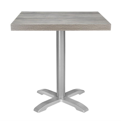 FT291 Bolero Voorgeboord Vierkant Melamine Tafelblad Ash Grey 700mm