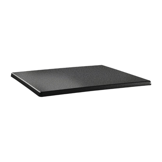 DR902 Topalit Classic Line rechthoekig tafelblad antraciet 120x80cm