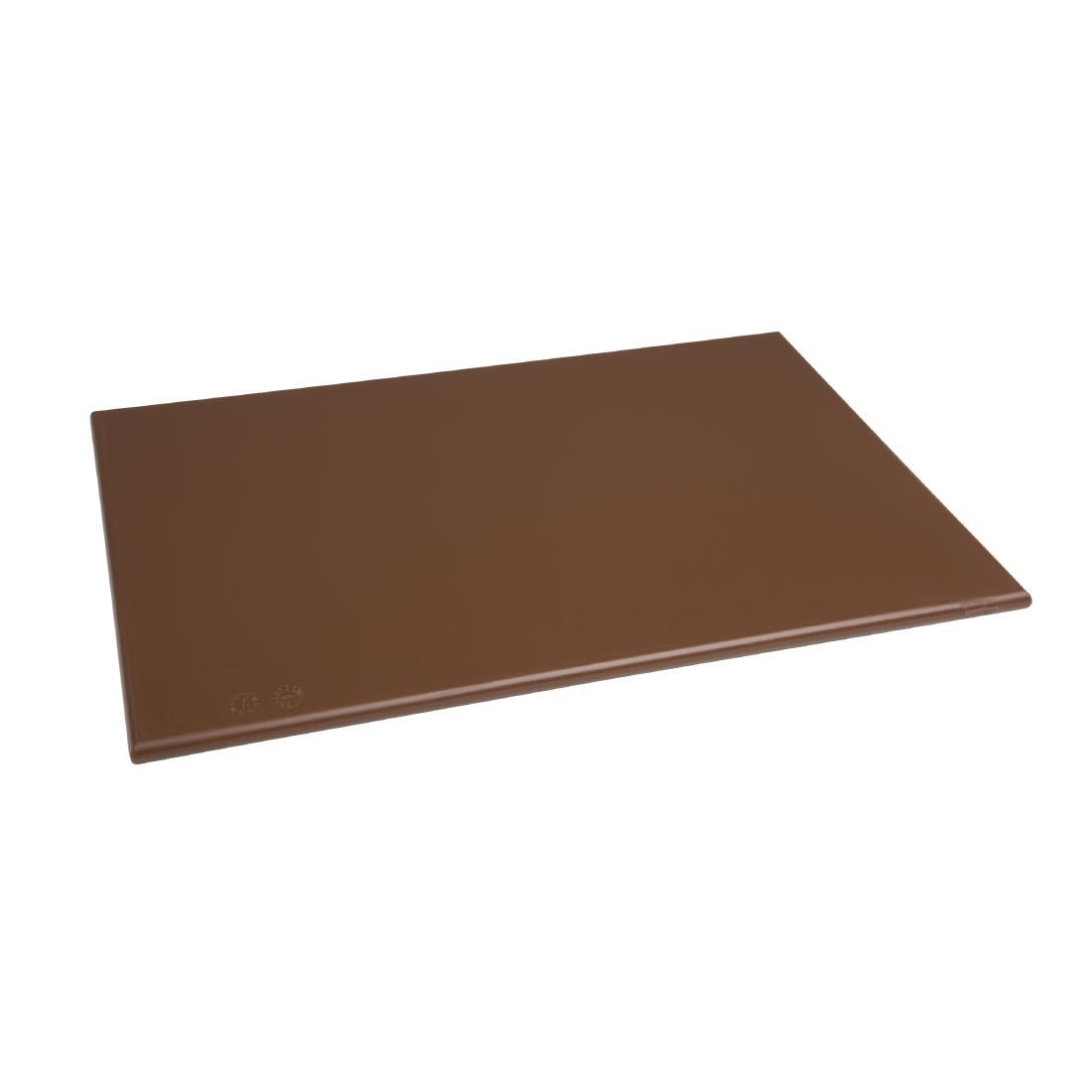 J004 Hygiplas HDPE snijplank bruin 450x300x12mm