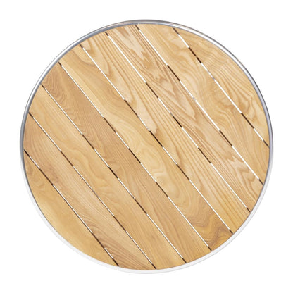 U428 Bolero ronde tafel met essenhouten blad 60cm