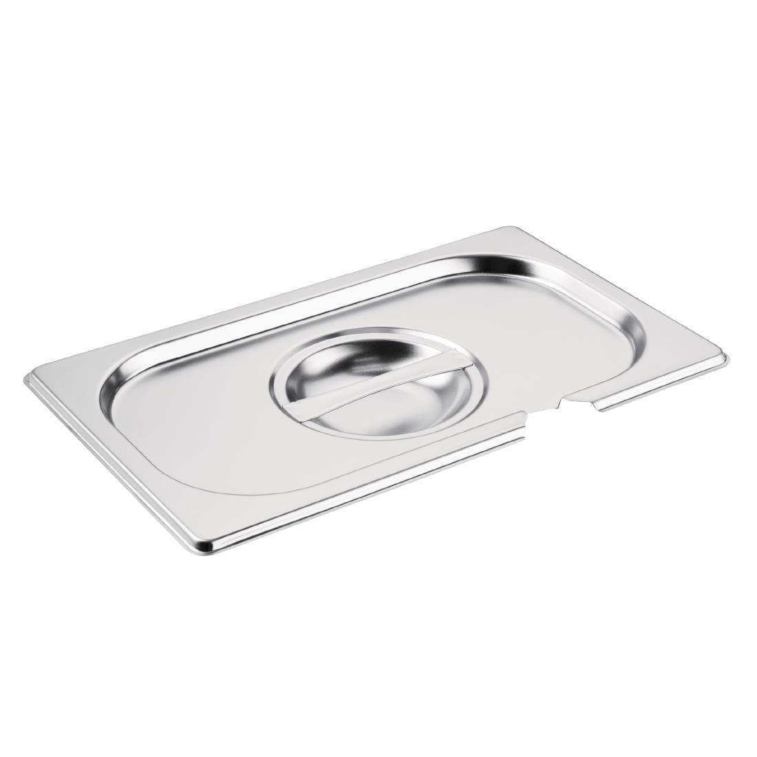 CB174 Vogue RVS deksel met lepeluitsparing GN 1/4