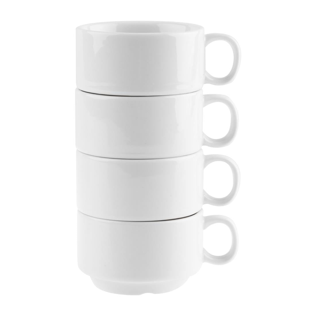 CB471 Olympia Whiteware stapelbare espressokopjes 8,5cl (12 stuks)