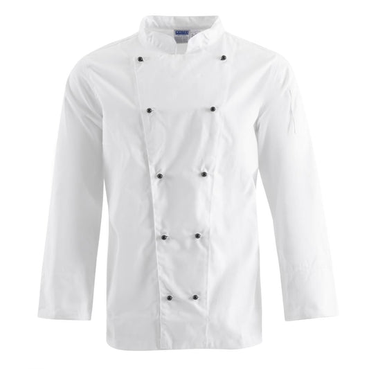 DL710-S Whites Chicago unisex koksbuis lange mouw wit S