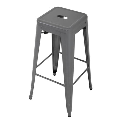 DM934 Bolero Bistro stalen barkruk grijs (4 stuks)