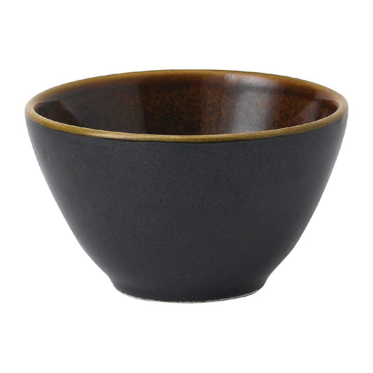 FD817 Churchill Super Vitrified Nourish Black Onyx Two Tone Contour Schalen 240ml (12 stuks)