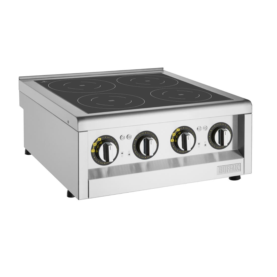 FU219 Buffalo 600 Serie 4 Zone Inductiekookplaat 2 x 3Kw. Let Op: Alleen Aanrechtmodel. Onderkast Wordt Apart Verkocht.