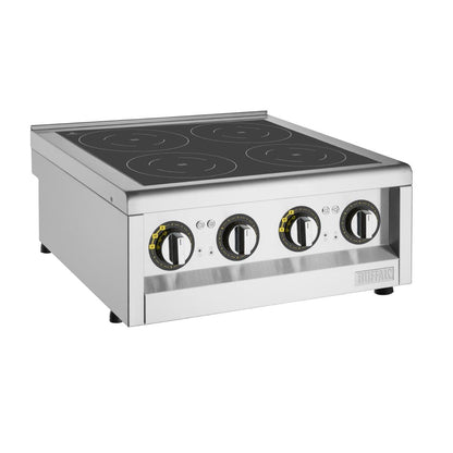 FU219 Buffalo 600 Serie 4 Zone Inductiekookplaat 2 x 3Kw. Let Op: Alleen Aanrechtmodel. Onderkast Wordt Apart Verkocht.