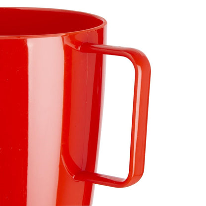 CE289 Olympia Kristallon polycarbonaat bekers met oor rood (12 stuks)