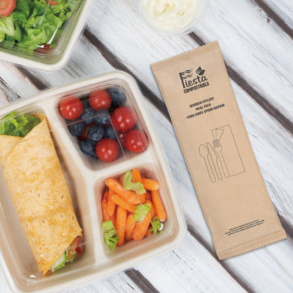 DF422 Fiesta Compostable houten bestekset (250 stuks)
