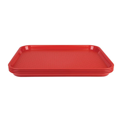 DP213 Olympia Kristallon polypropyleen dienblad rood 34,5x26,5cm