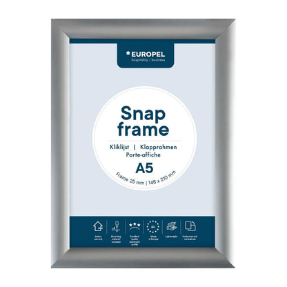 HU440 Europel Kliklijst A5 25mm Zilver