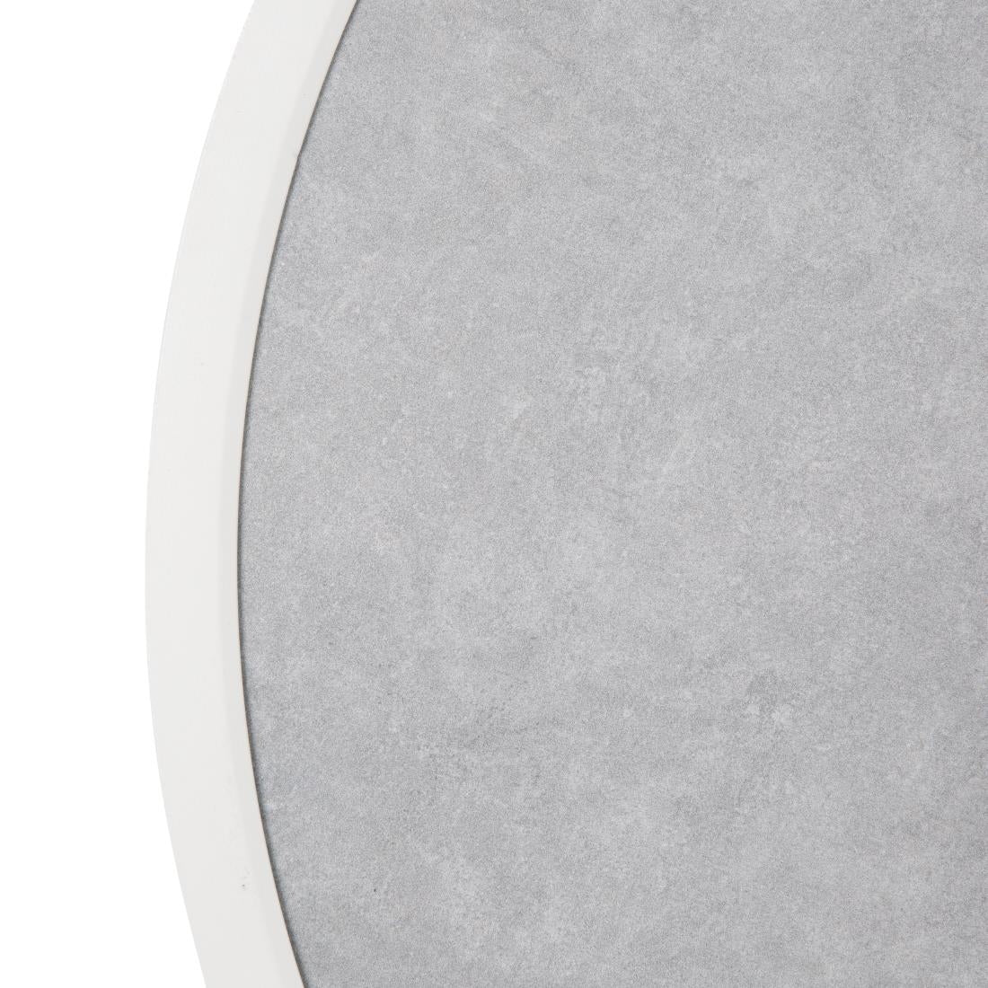 DL485 Bolero Rond Tafelblad Van Glasvezel, Grijs Steeneffect, 580mm