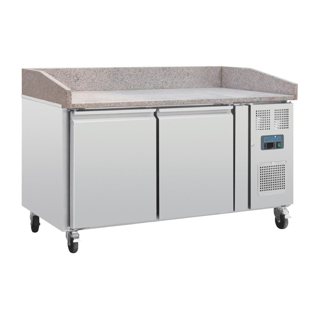 CT424 Polar G-serie pizza werkbank met marmeren blad 428Ltr