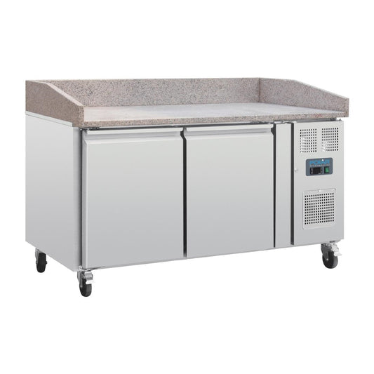 CT424 Polar G-serie pizza werkbank met marmeren blad 428Ltr