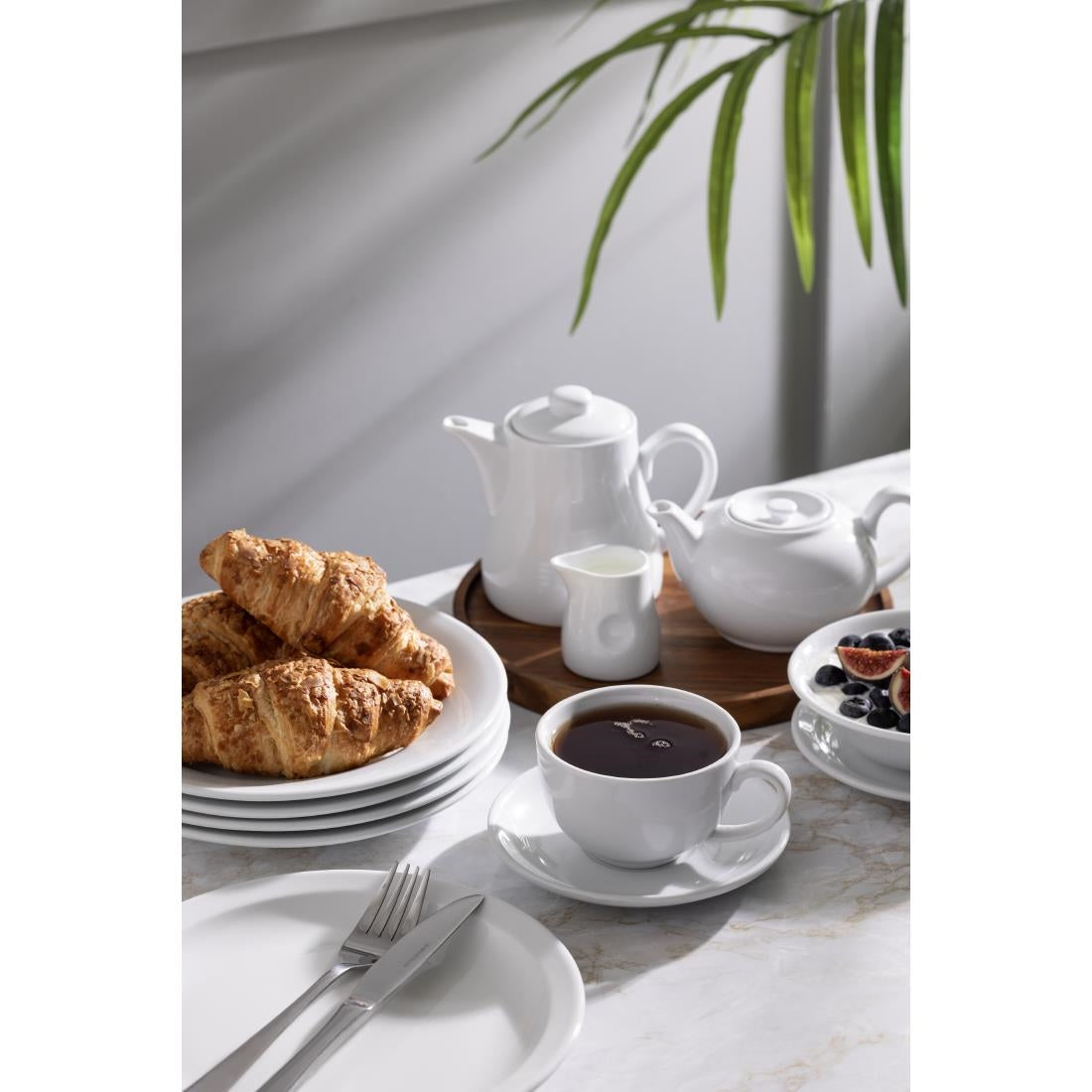 GM366 Olympia porseleinen melkkannetje met kuiltjes 70ml (6 stuks)
