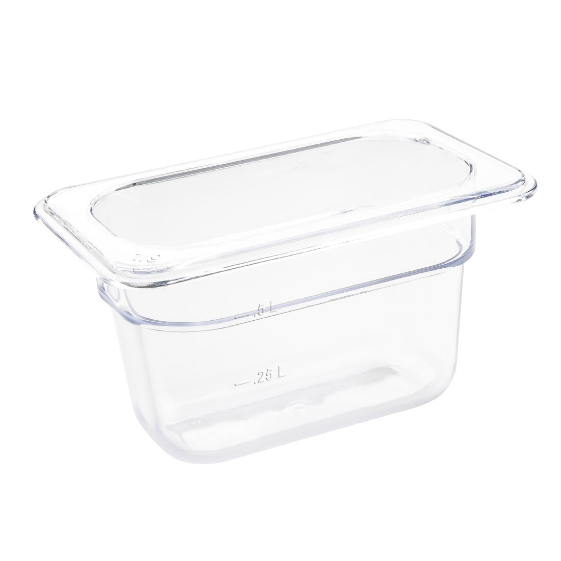 U243 Vogue polycarbonaat 1/9 gastronorm container 100mm helder