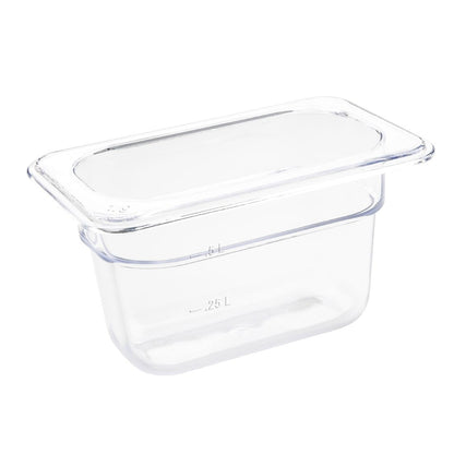 U243 Vogue polycarbonaat 1/9 gastronorm container 100mm helder