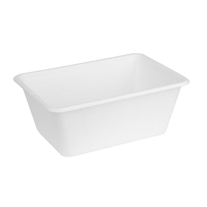 HW036 Fiesta Composteerbare Bagasse Voedselcontainer Bases 1000ml (100 stuks)