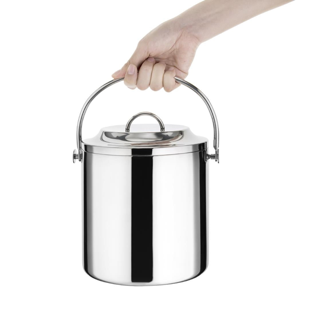 C569 Olympia RVS ijsemmer met deksel 3,3Ltr