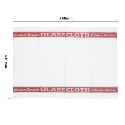 E910 Vogue halflinnen glazendoek/poleerdoek rood 76 x 51cm