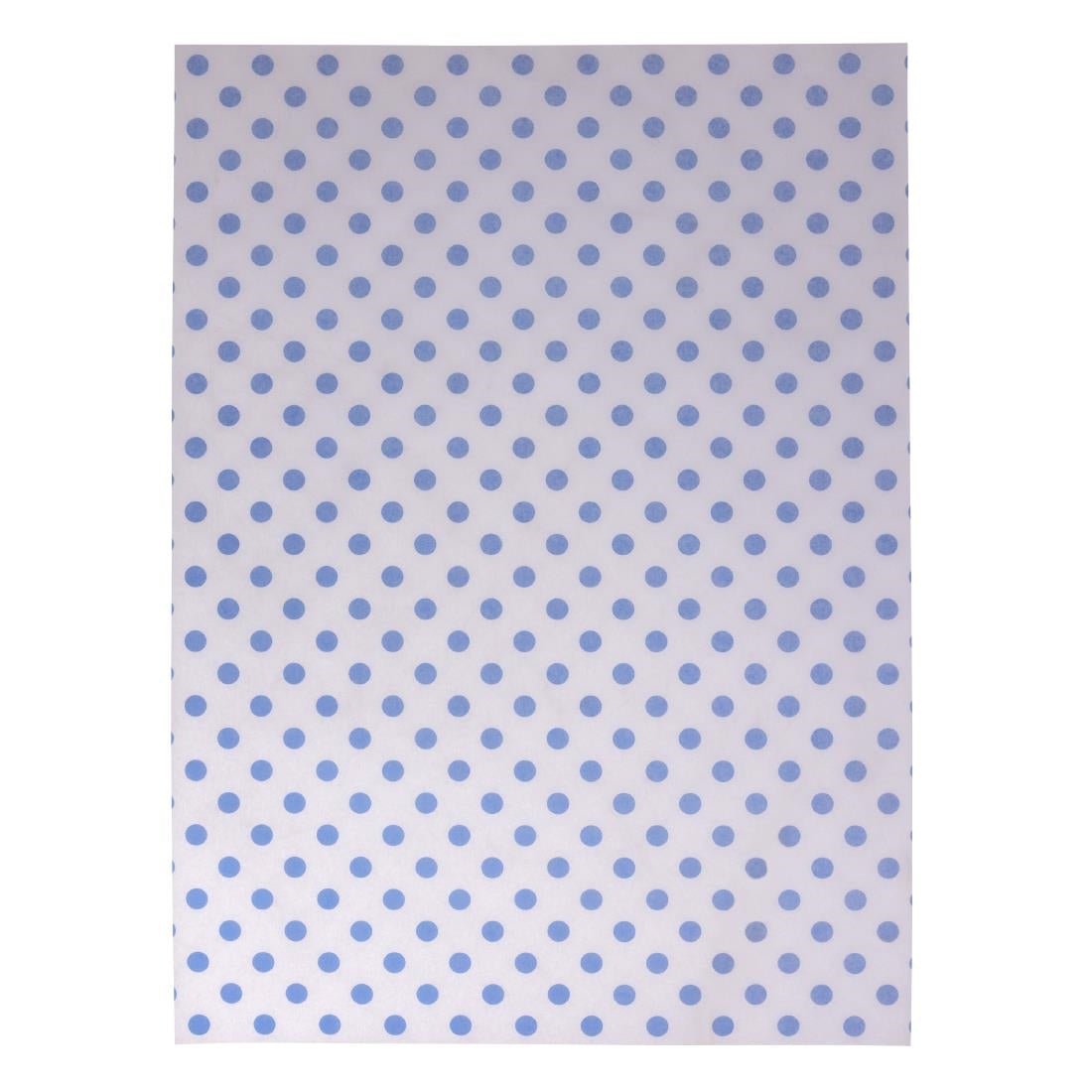 HY792 Fiesta Composteerbare Burgerwikkels Blauw Stip 250x350mm (200 stuks)