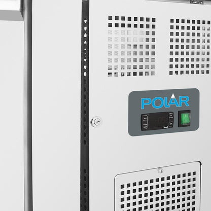 DL917 Polar U-serie 3-deurs vrieswerkbank en achteropstand 417Ltr