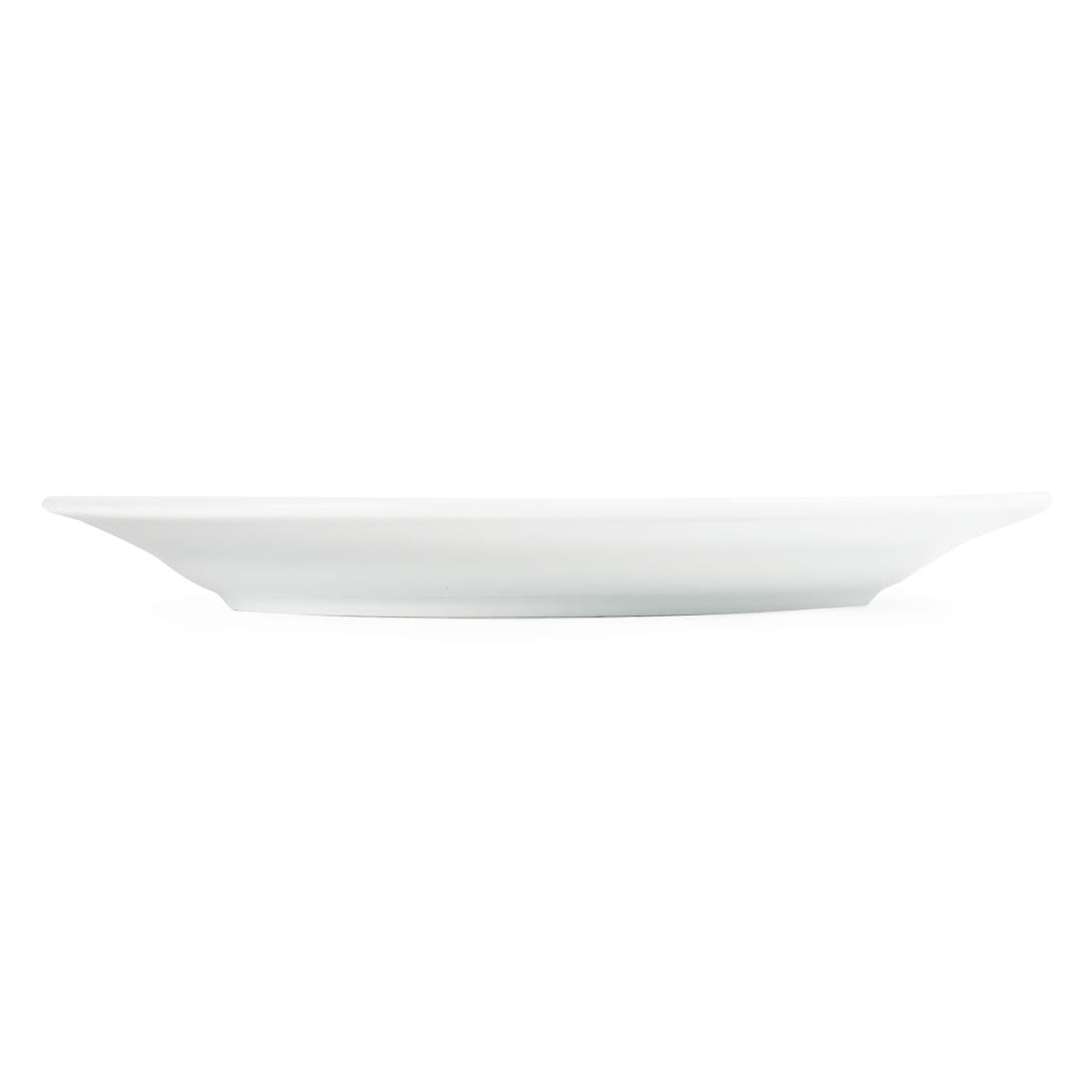 CB479 Olympia Whiteware Witte Borden Met Brede Rand 202mm (12 Stuks)