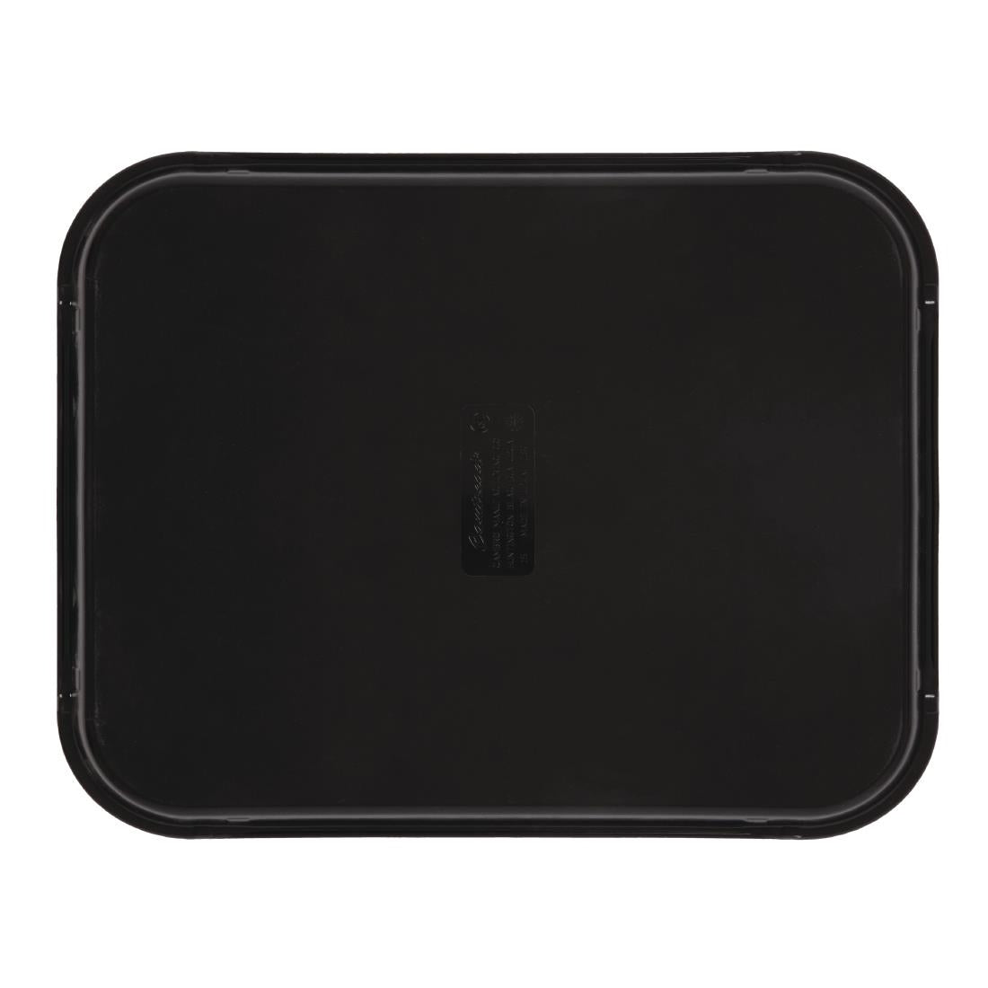 CT277 Cambro Camtread rechthoekig antislip glasvezel dienblad zwart 45,7cm