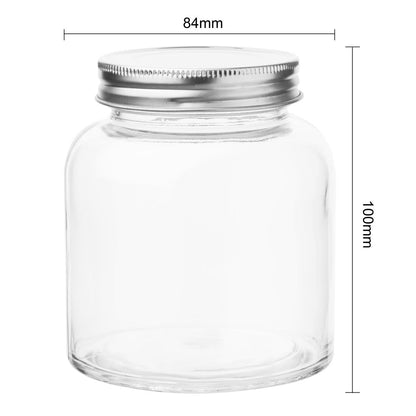 CP082 Vogue glazen voorraadpot met schroefdeksel 330ml (6 stuks)