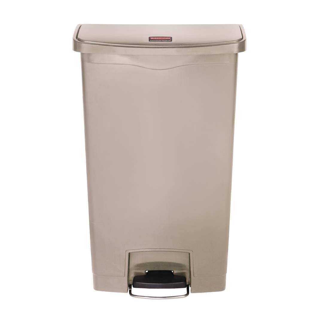 GL033 Rubbermaid Slim Jim Front Step pedaalemmer 68Ltr beige
