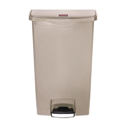 GL033 Rubbermaid Slim Jim Front Step pedaalemmer 68Ltr beige