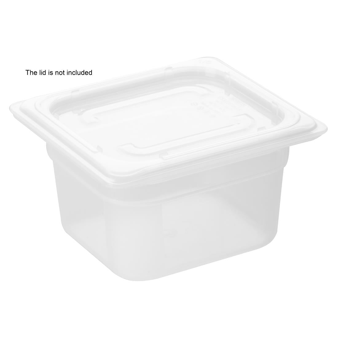 HZ344 Nisbets Essentials Polypropyleen 1/6 Gastronormbak 100mm