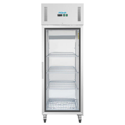 CW197 Polar G-serie Gastro 1-deurs koeling met glazen deur 600Ltr