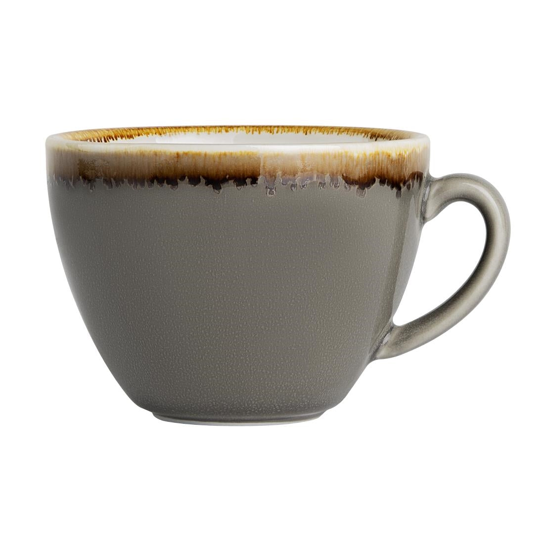 HC390 Olympia Kiln cappuccinokopjes grijs 230ml (6 stuks)