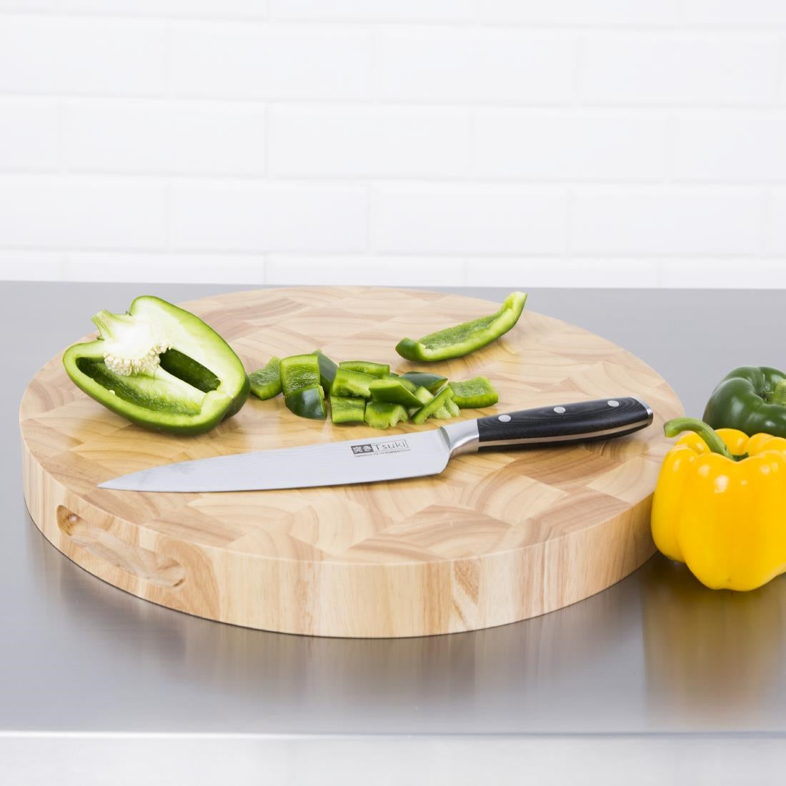 C488 Vogue ronde houten snijplank