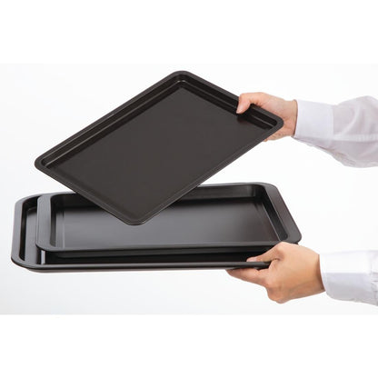DW097 Nisbets Essentials anti-aanbak bakplaten (3 stuks)