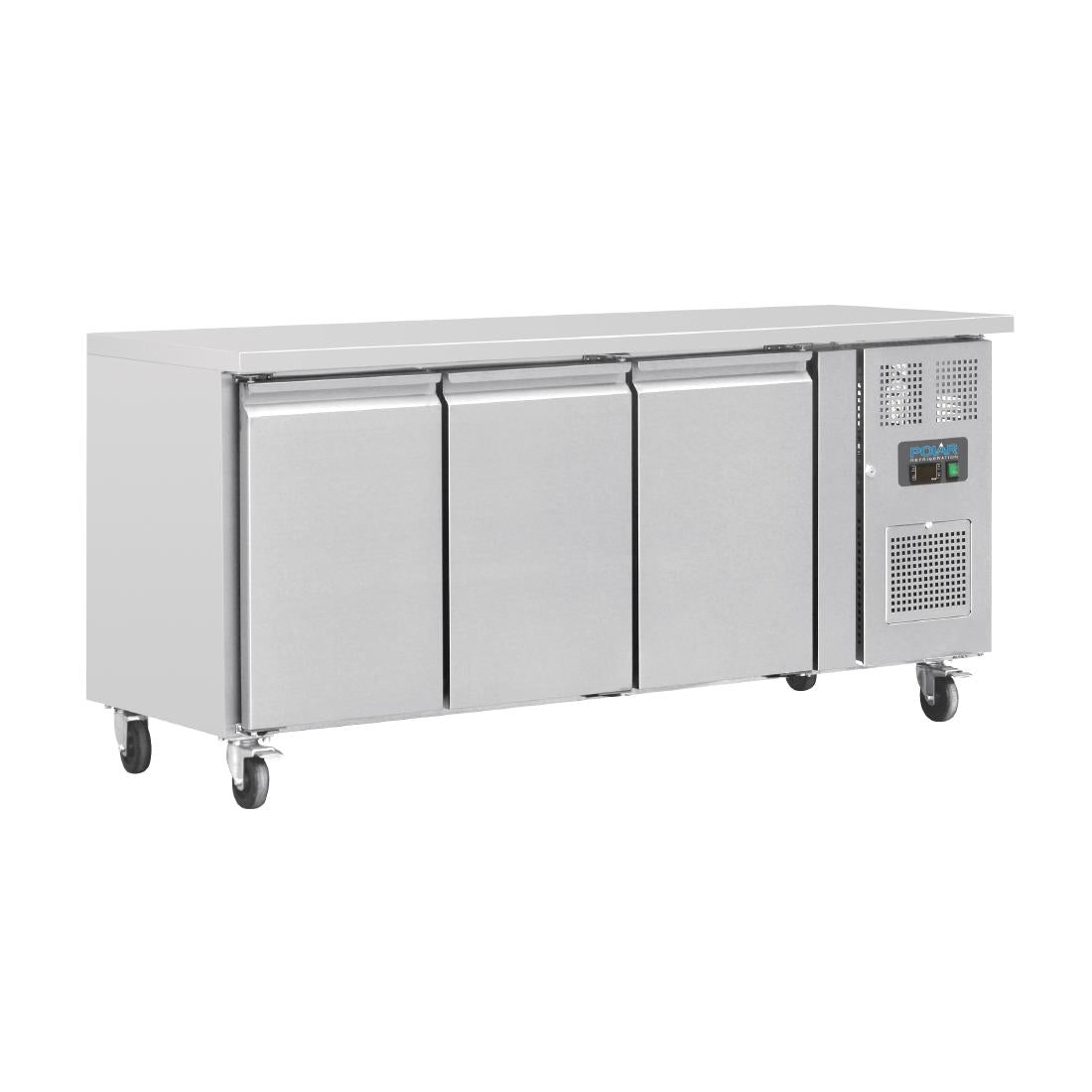 G378 Polar U-serie 3-deurs koelwerkbank 339L
